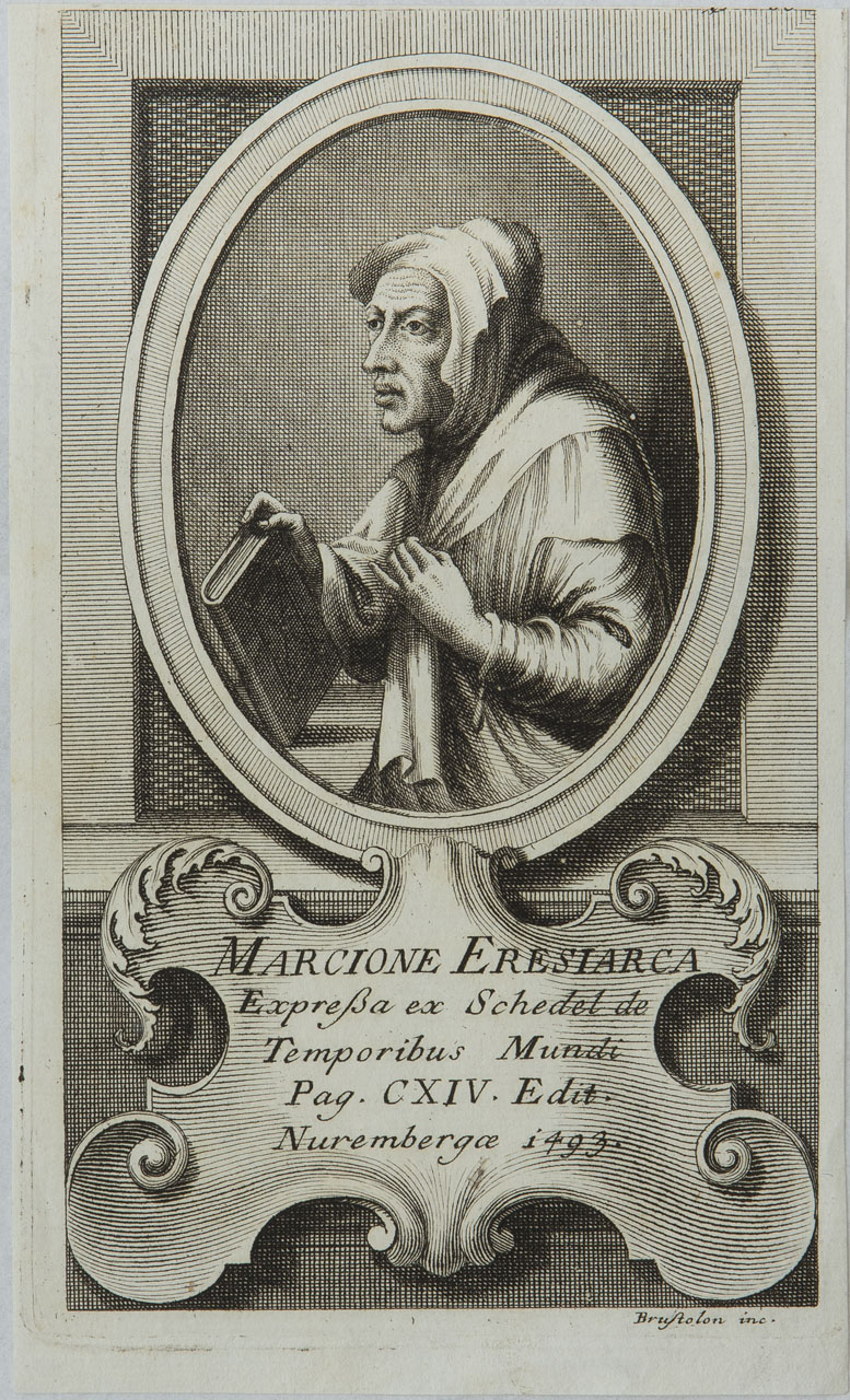 Ritratto di Marcione Eresiarca (stampa) di Brustolon Giambattista - ambito veneto (sec. XVIII)