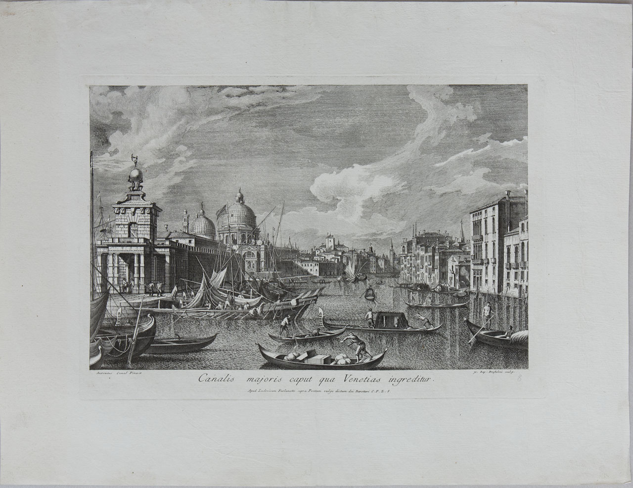 Ingresso del Canal Grande (stampa, serie) di Brustolon Giambattista, Visentini Antonio, Canal Giovanni Antonio - ambito veneto (sec. XVIII)