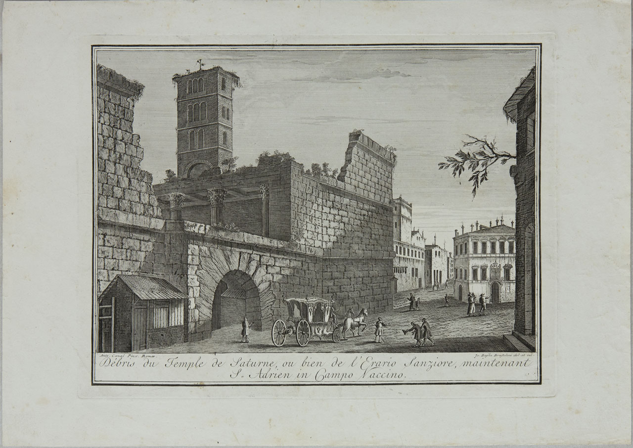 Veduta Campo Vaticano (stampa, serie) di Brustolon Giambattista, Canal Giovanni Antonio - ambito veneto (sec. XVIII)