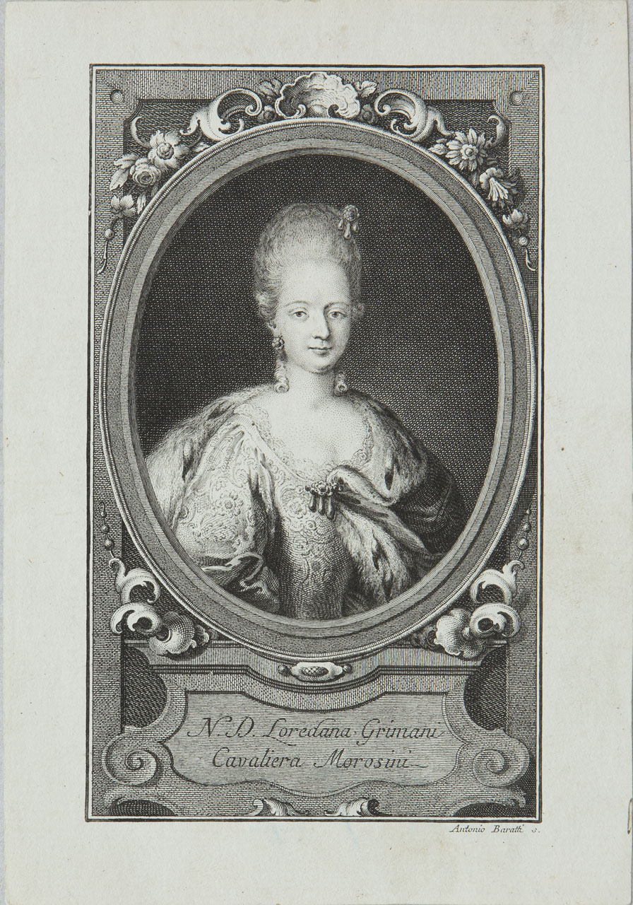 Ritratto di Loredana Grimani (stampa) di Baratti Antonio - ambito veneto (sec. XVIII)