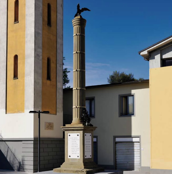 Monumento ai caduti di Ponticino, allegoria della Vittoria come aquila (monumento ai caduti - a colonna, opera isolata) - ambito aretino (primo quarto XX)