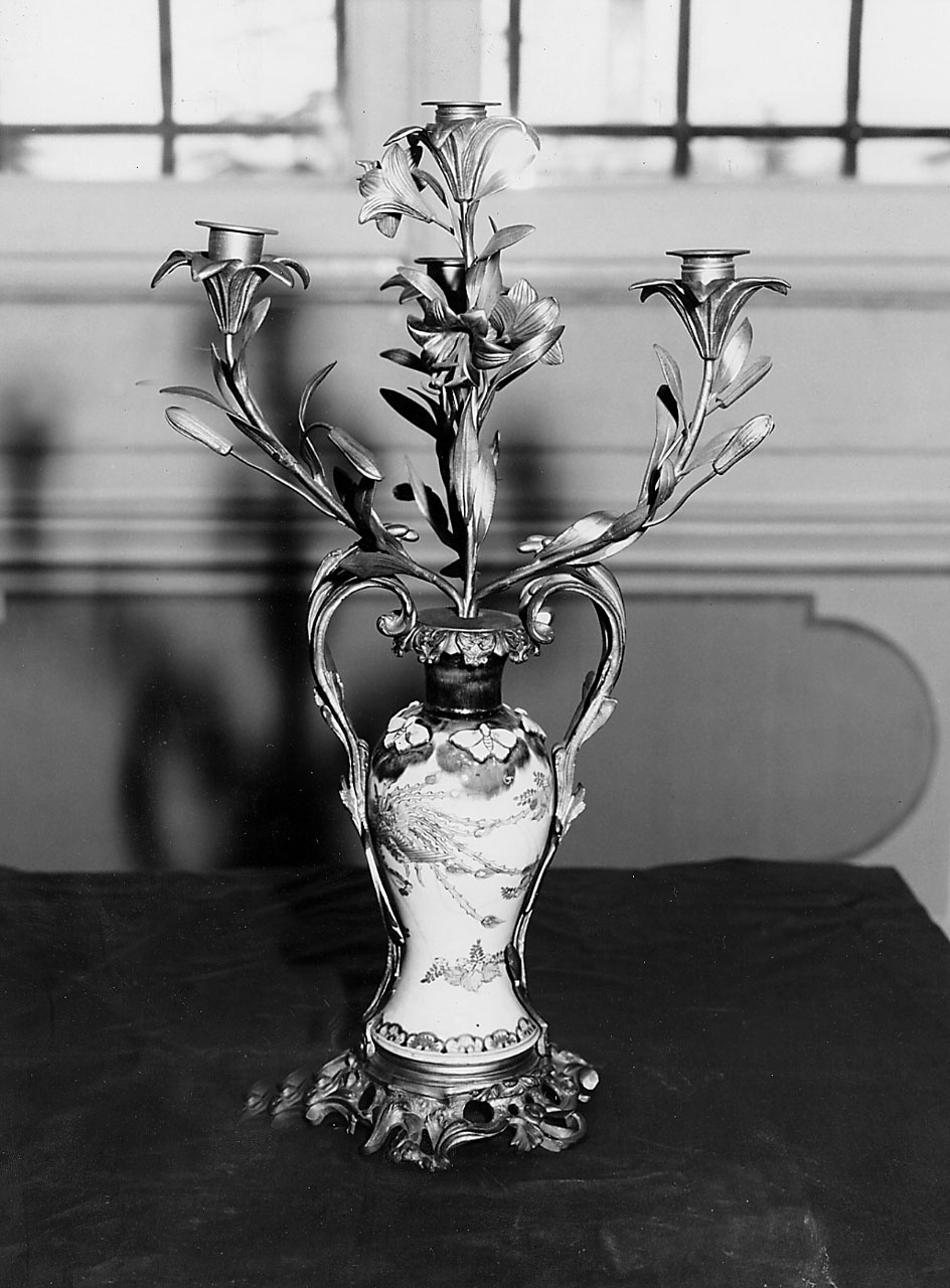 candeliere, serie - bottega francese (metà sec. XIX)