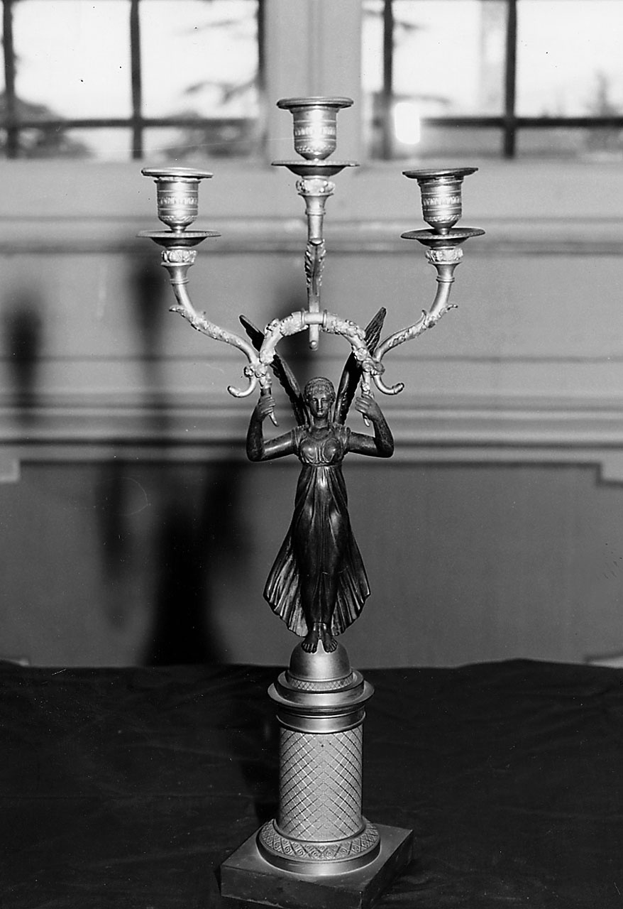 candeliere, serie - bottega emiliana (sec. XIX)