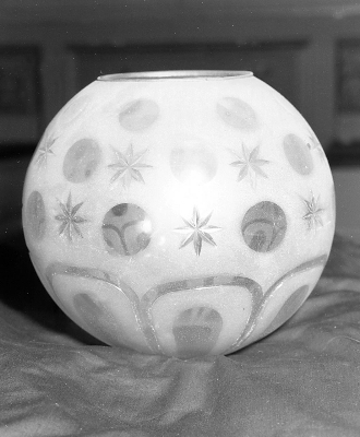 coprifiamma - a globo - manifattura italiana (sec. XIX)