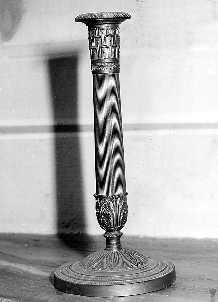 candeliere, serie - bottega emiliana (secondo quarto sec. XIX)