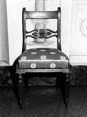 sedia, serie - bottega italiana (prima metà sec. XIX)