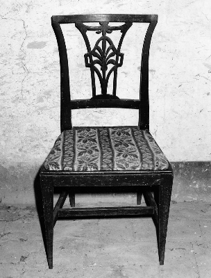 sedia, serie - bottega italiana (inizio sec. XIX)