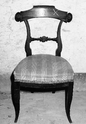 sedia - bottega italiana (sec. XIX)