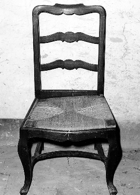 sedia, serie - bottega italiana (seconda metà sec. XVIII)