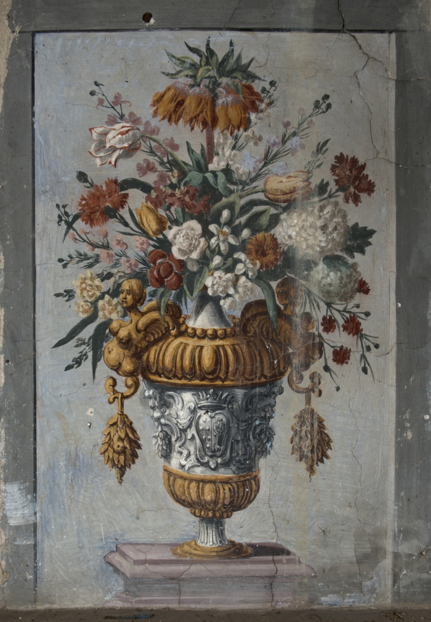 vaso con fiori (dipinto, pendant) - ambito fiorentino (prima metà sec. XVIII)