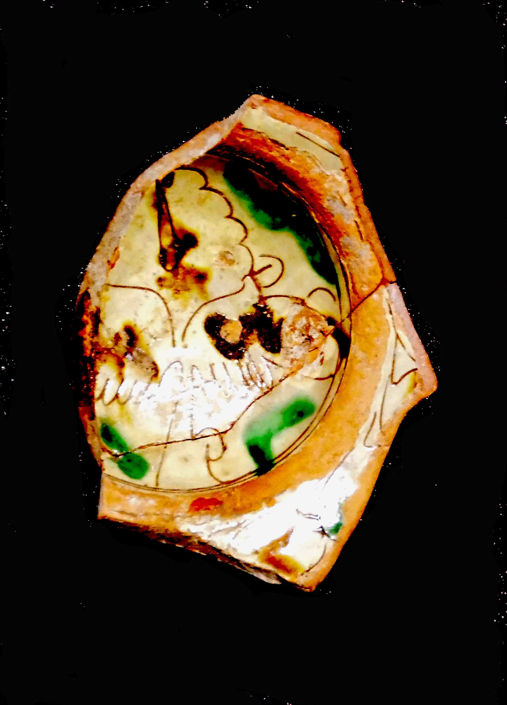 scodellina, frammento di Autore ignoto (laboratorio) - ambito lucchese (XV-XVI secolo)