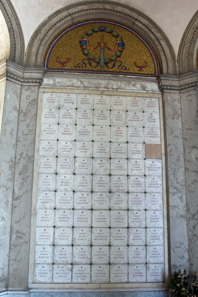 lapide commemorativa ai caduti - ambito vicentino (prima metà sec. XX)