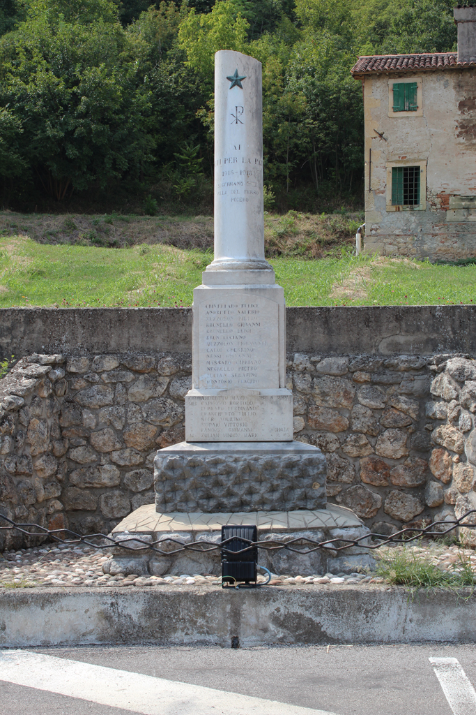 monumento ai caduti - a colonna spezzata - ambito vicentino (sec. XX, sec. XX)