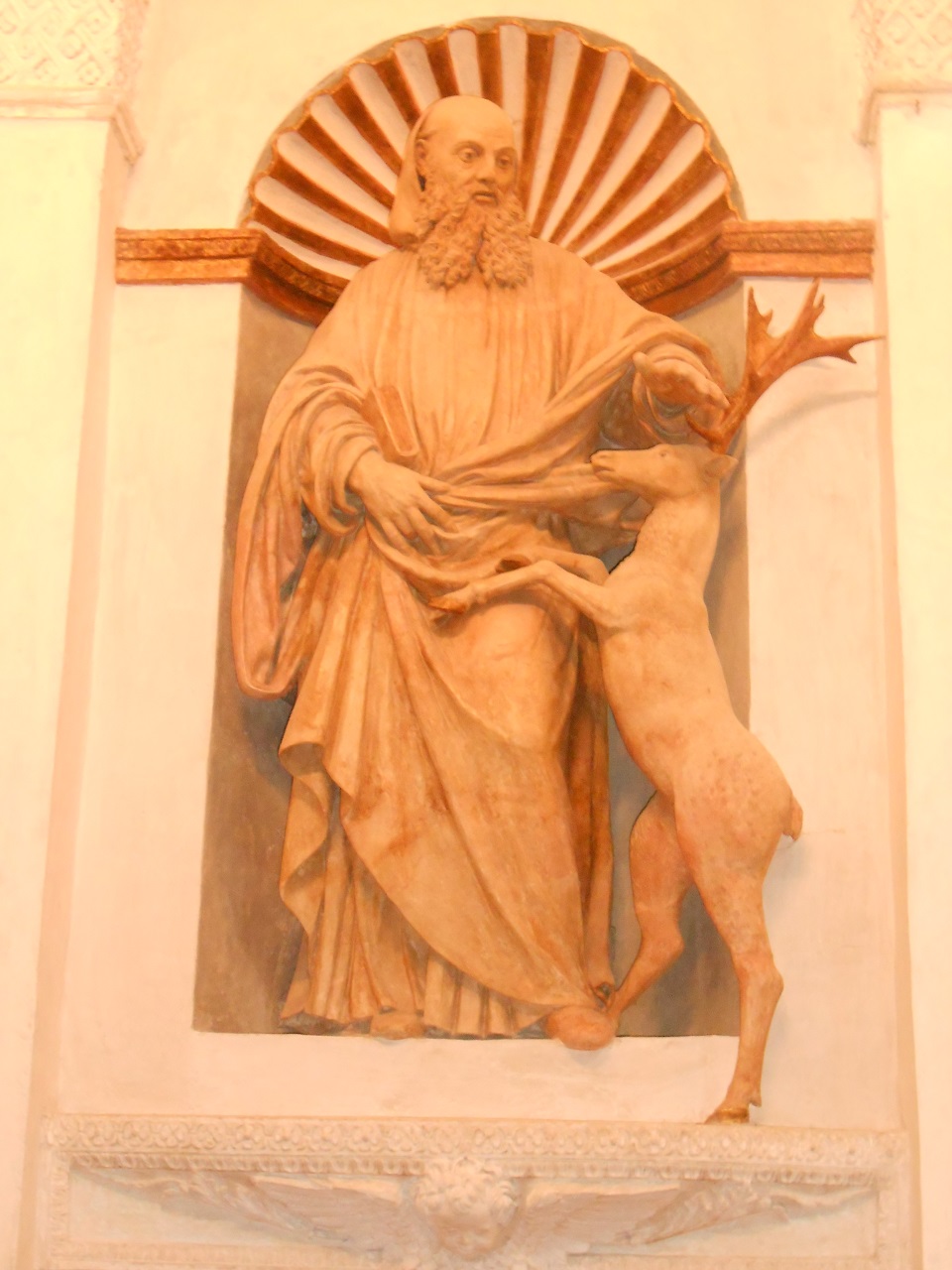 San Simeone (statua, opera isolata) di Begarelli Antonio (bottega) (sec. XVI)