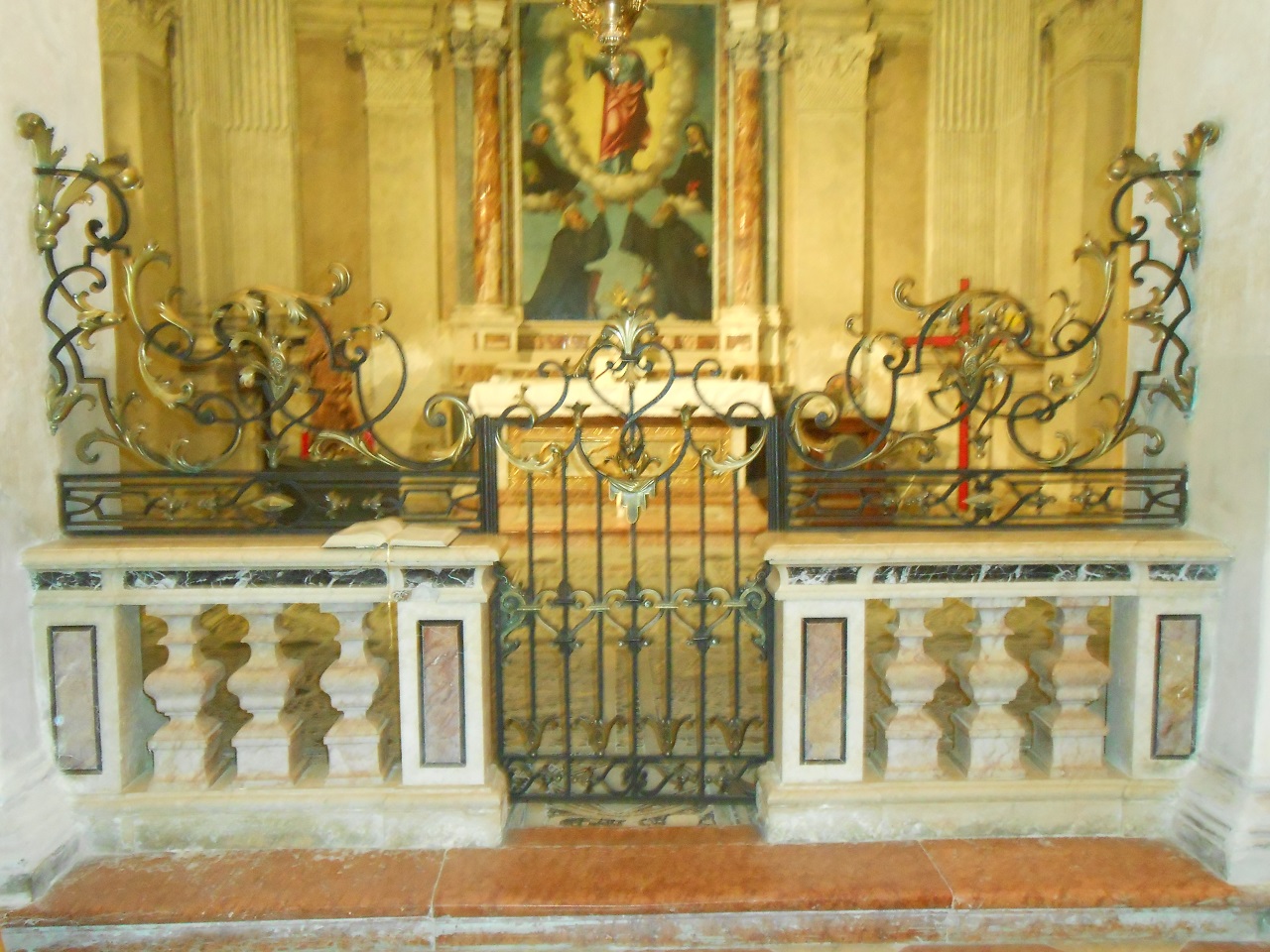 San Sebastiano, Santissimo Sacramento (cancellata di cappella, serie) - bottega mantovana (sec. XVIII)