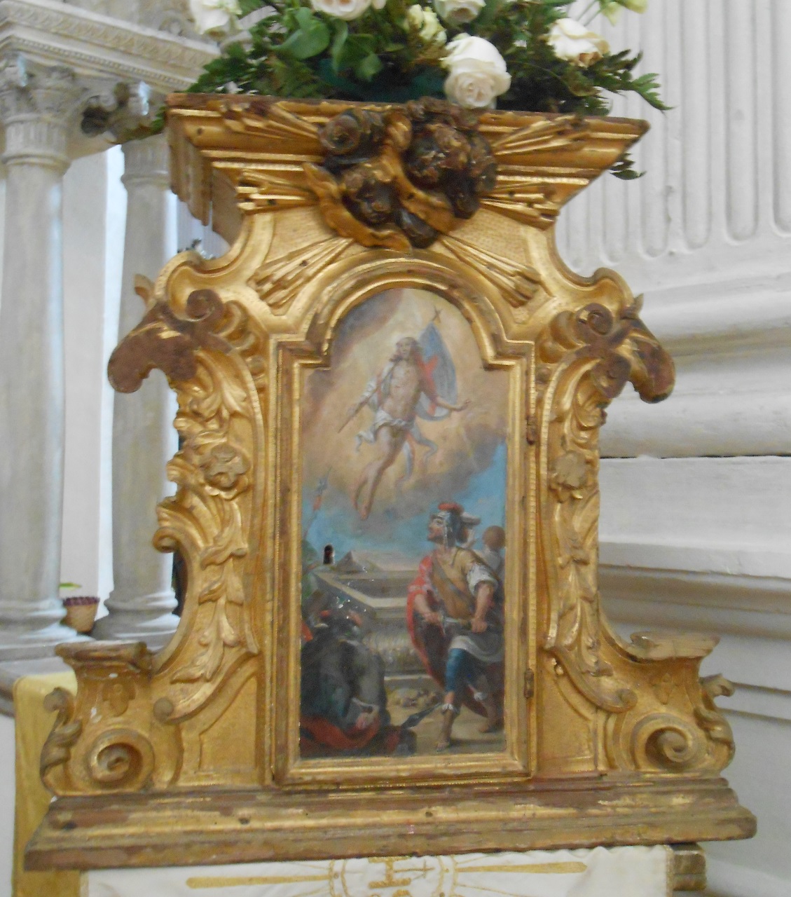 Resurrezione di Gesù Cristo (tabernacolo, opera isolata) - bottega mantovana (metà sec. XVIII)