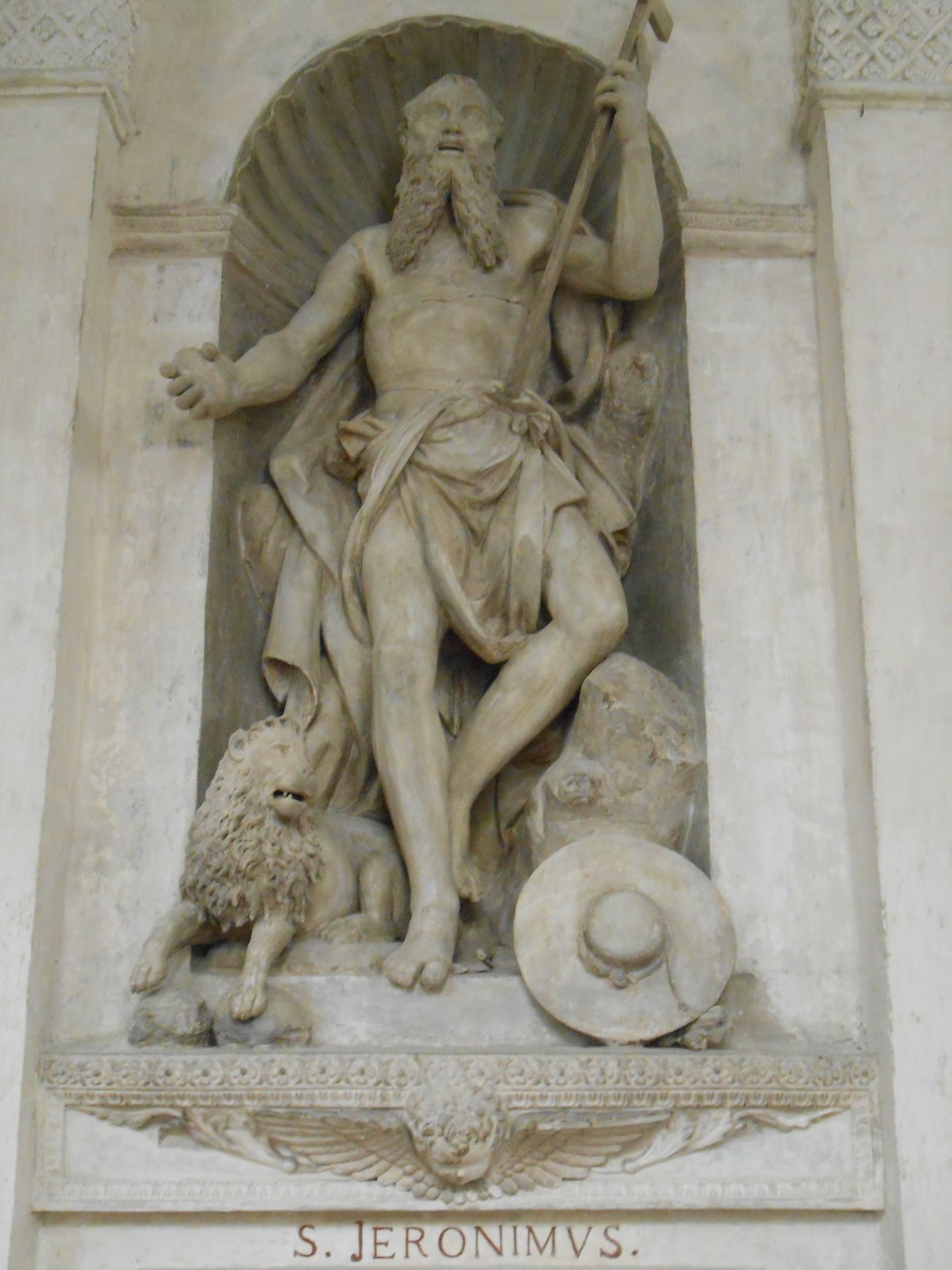 San Gerolamo (statua, opera isolata) di Begarelli Antonio (bottega) (sec. XVI)