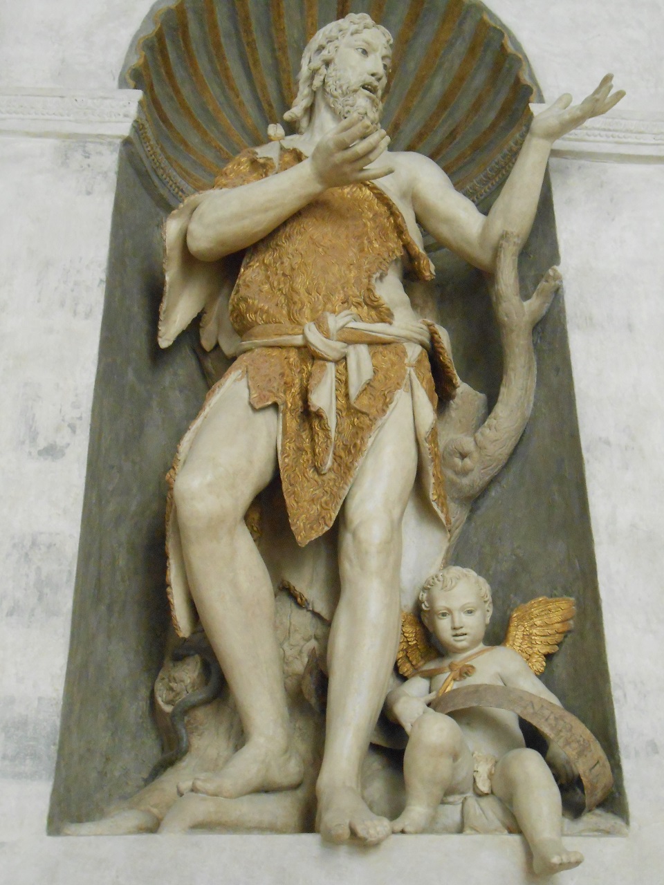 San Giovanni Battista (statua, opera isolata) di Begarelli Antonio (bottega) (sec. XVI)