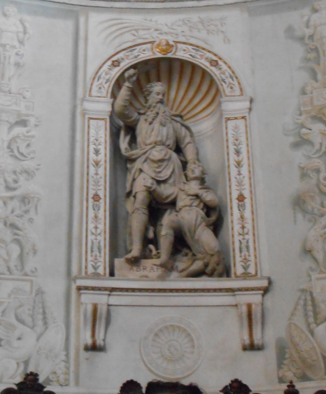 Abramo, Mosè, Aronne (statua, serie) di Begarelli Antonio (bottega) (sec. XVI)
