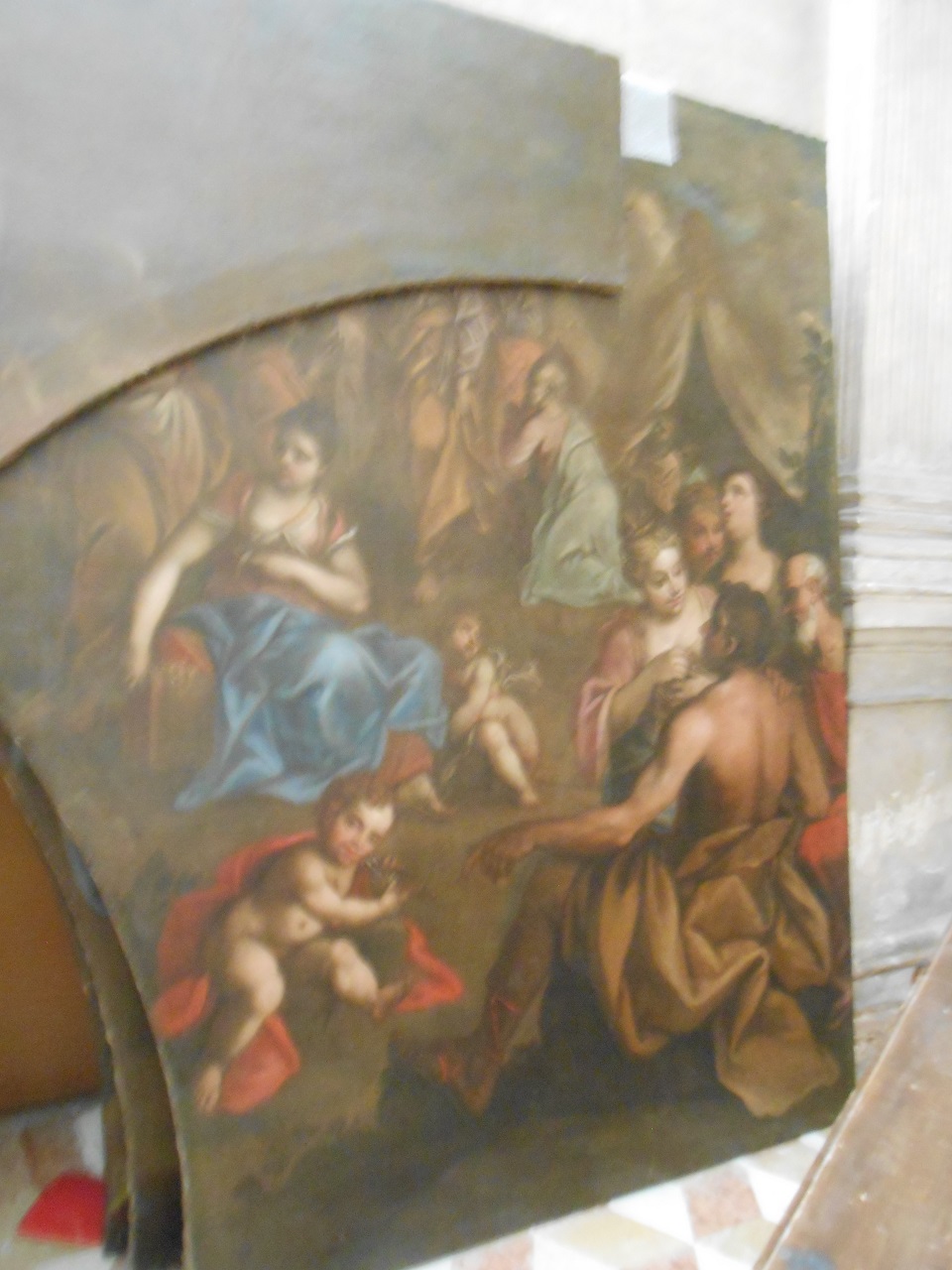 La raccolta della manna (dipinto, opera isolata) (sec. XVIII)