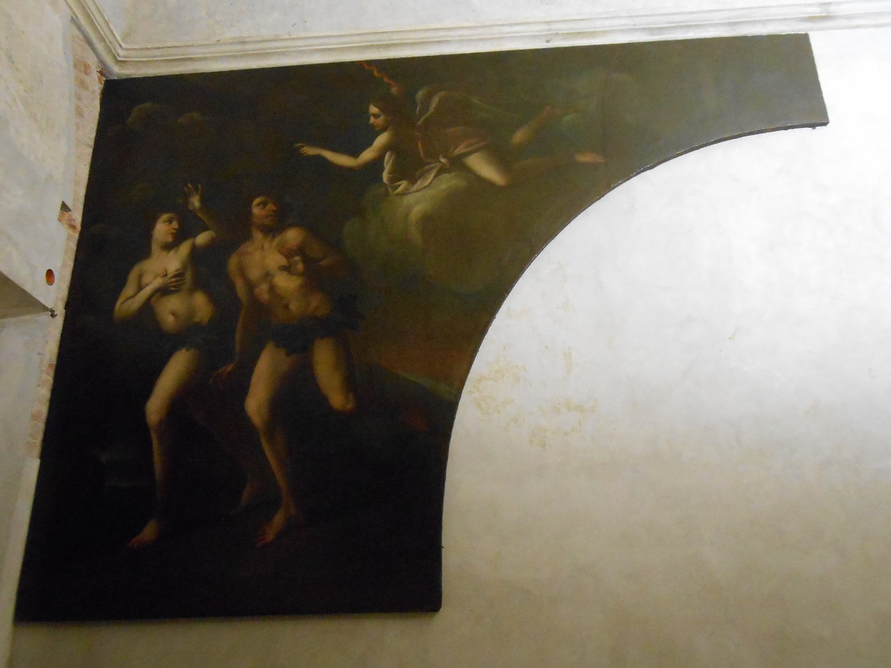 Adamo ed Eva cacciati dal Paradiso (dipinto, opera isolata) (sec. XVIII)