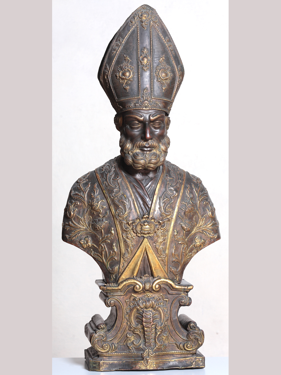 reliquiario a busto, serie di Bellavite Giovanni (attribuito) (ultimo quarto XVIII)