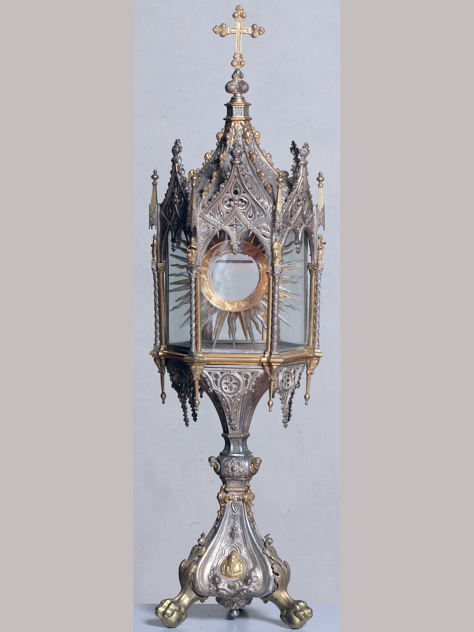 ostensorio architettonico, elemento d'insieme - ambito lombardo (XIX)