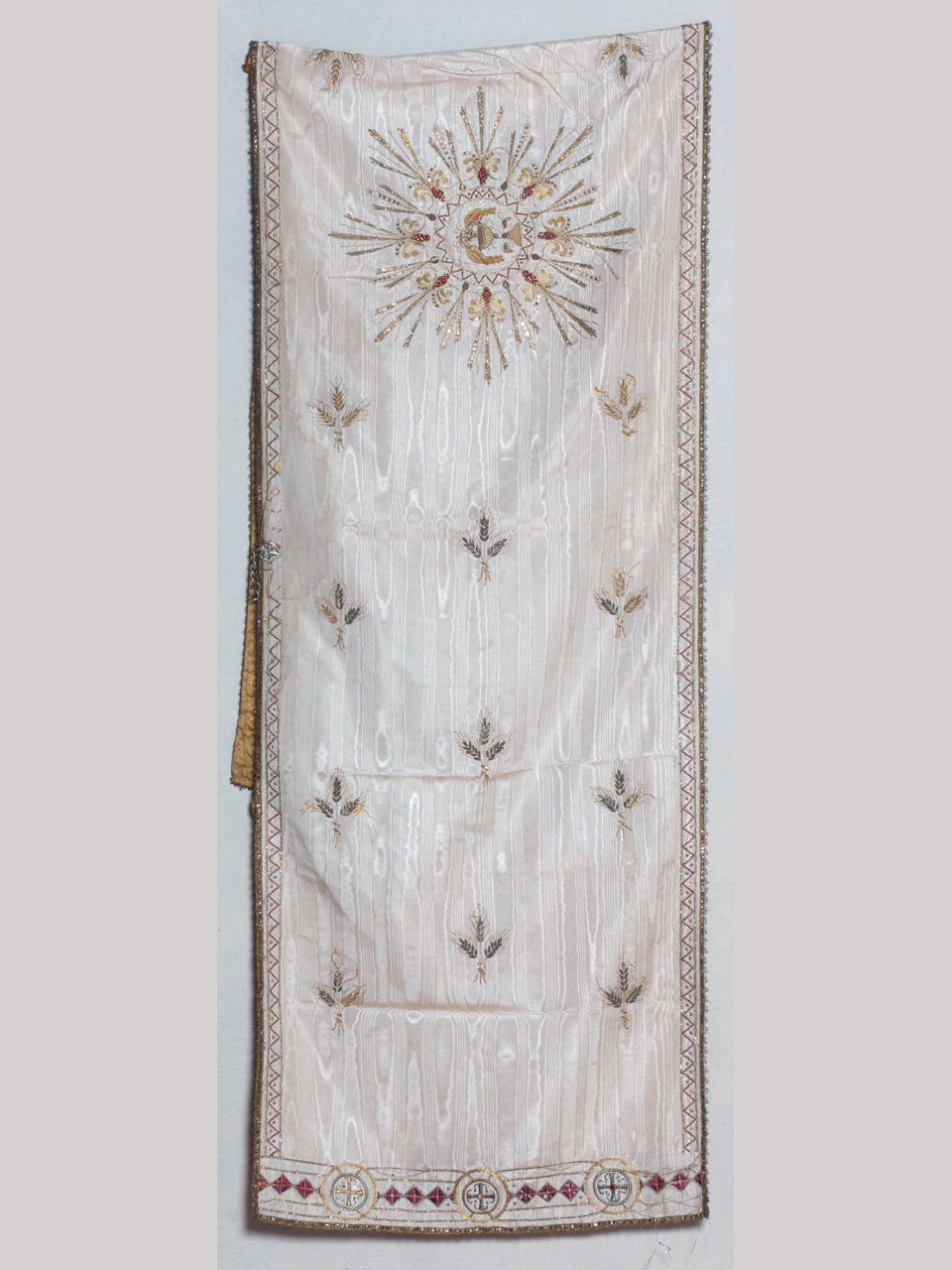 velo omerale, opera isolata - manifattura lombarda (primo quarto XX)