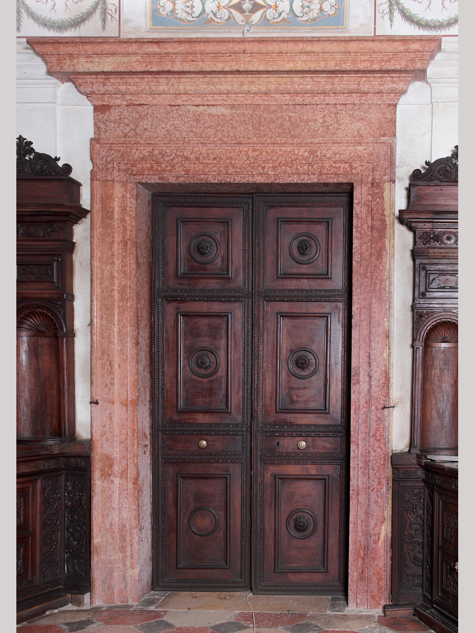 mostra di porta, elemento d'insieme - ambito mantovano (XVI)