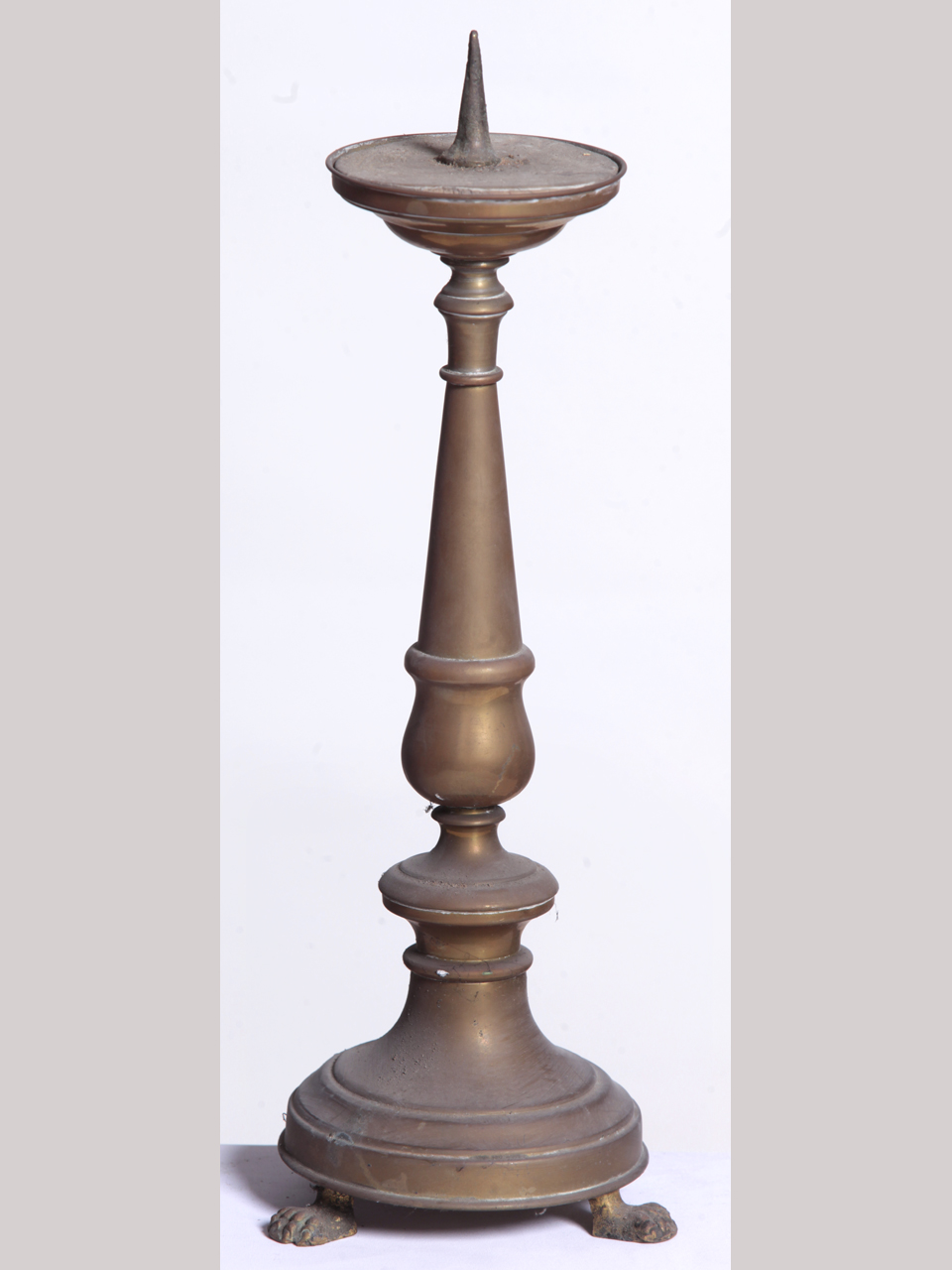 candeliere d'altare, opera isolata - ambito lombardo (seconda metà XIX)