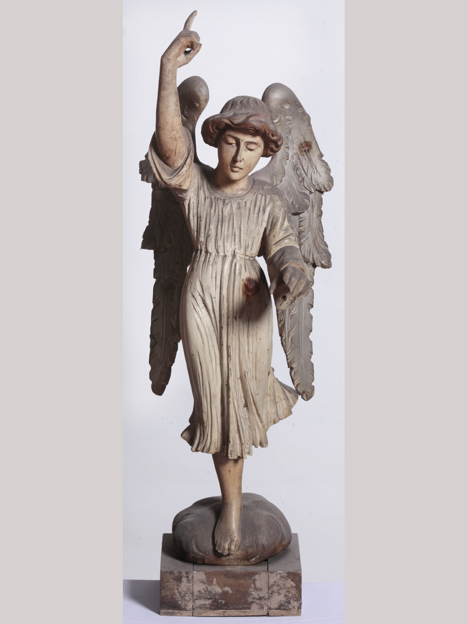 Angelo annunciante (statuetta, opera isolata) - ambito italiano (primo quarto XX)