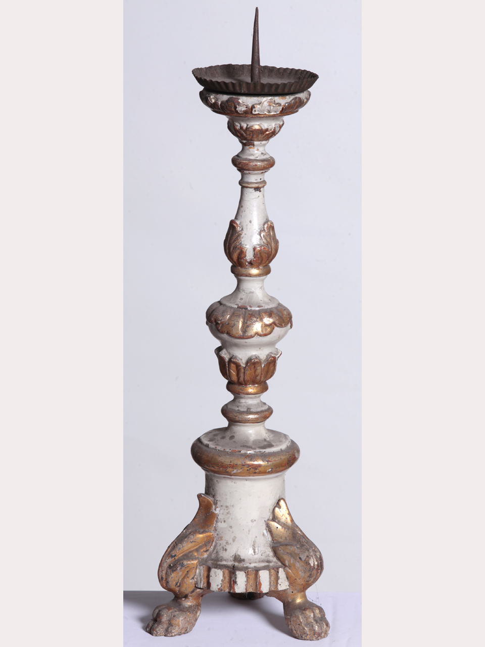 candeliere d'altare, opera isolata - ambito lombardo (prima metà XIX)