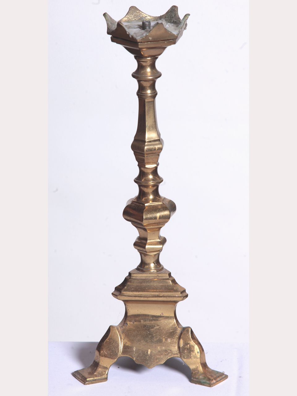 candeliere d'altare, serie - ambito lombardo (seconda metà XIX)