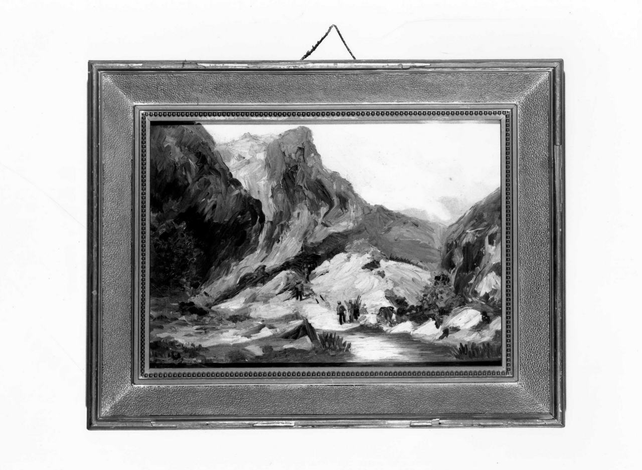 la spedizione dei mille in Sicilia, paesaggio montano (dipinto, opera isolata) - ambito emiliano-lombardo (seconda metà sec. XIX)