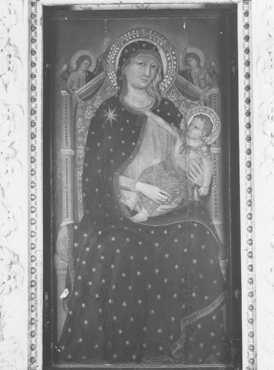 Madonna con Bambino in trono (dipinto) di Jacopo del Casentino (attribuito) (sec. XIV)