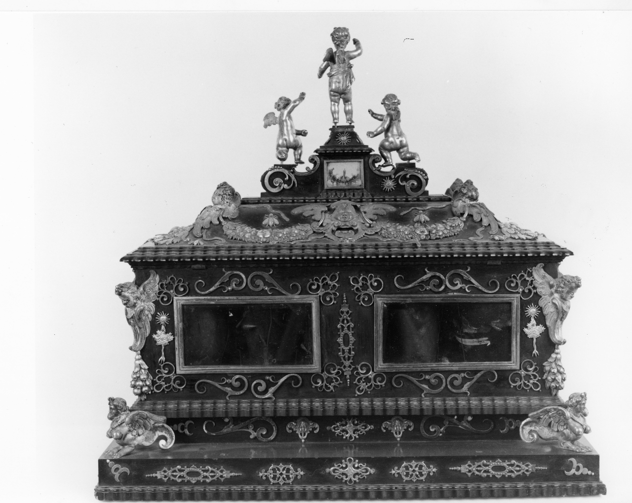 reliquiario a teca - a urna - botteghe granducali fiorentine (sec. XVII)
