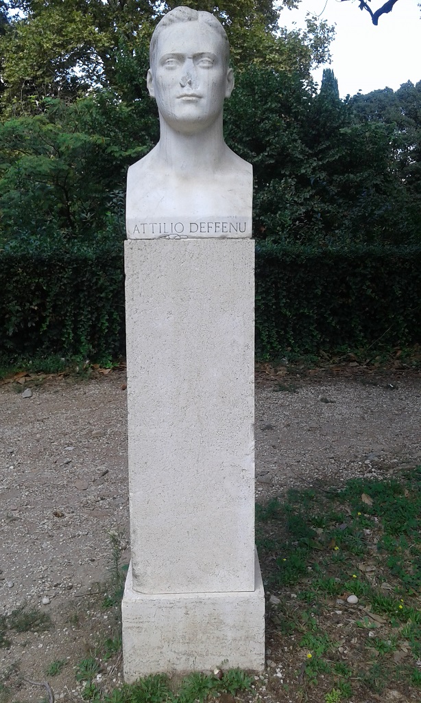 busto di Attilio Deffenu (monumento ai caduti - a basamento) - ambito romano (sec. XX)