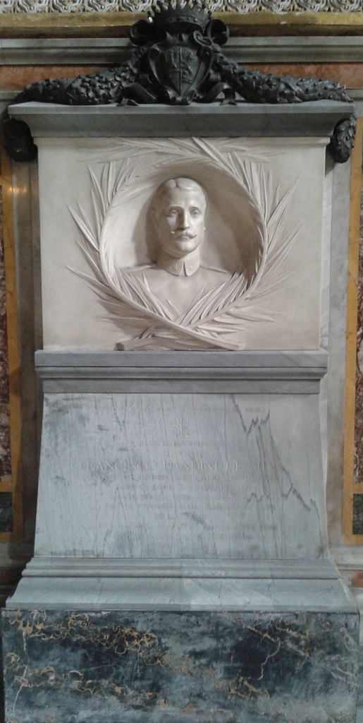 busto di Francesco Dandini de Silva (monumento ai caduti - a basamento) di Tadolini Enrico - ambito romano (sec. XX)