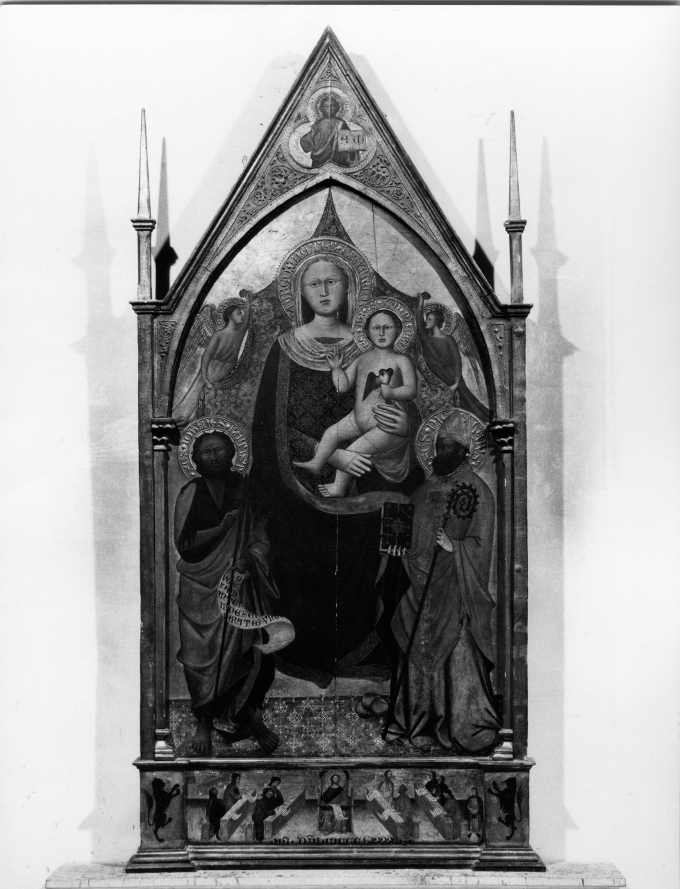 Madonna con Bambino e Santi/ Cristo docente (dipinto) di Francesco di Niccolò (attribuito) (sec. XIV)