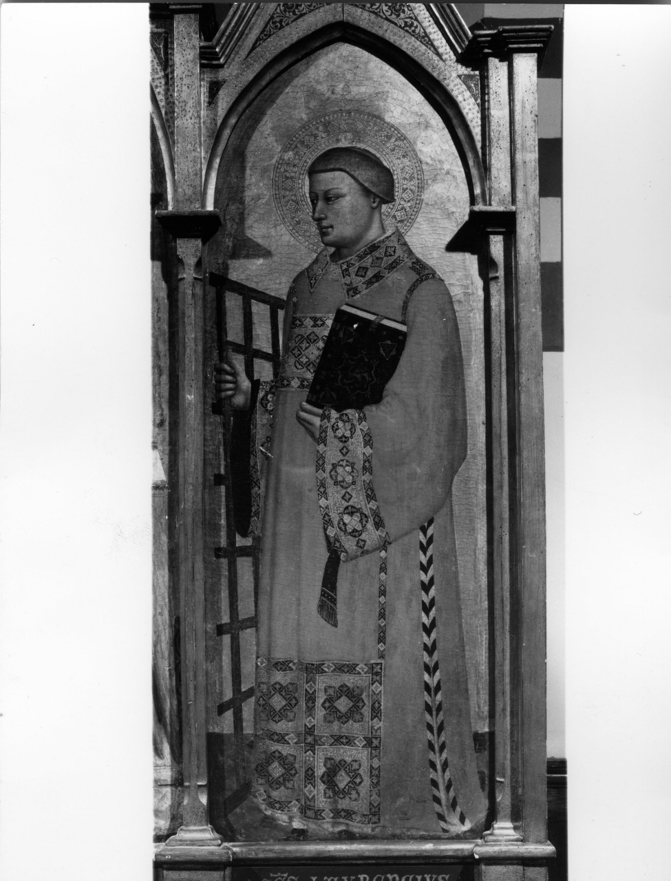 San Lorenzo (dipinto) di Daddi Bernardo (attribuito), Puccio di Simone (attribuito) (sec. XIV)