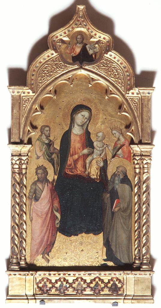 Madonna con Bambino e Santi, Cristo benedicente, Cristo in pietà (dipinto) di Bicci di Lorenzo (sec. XV)