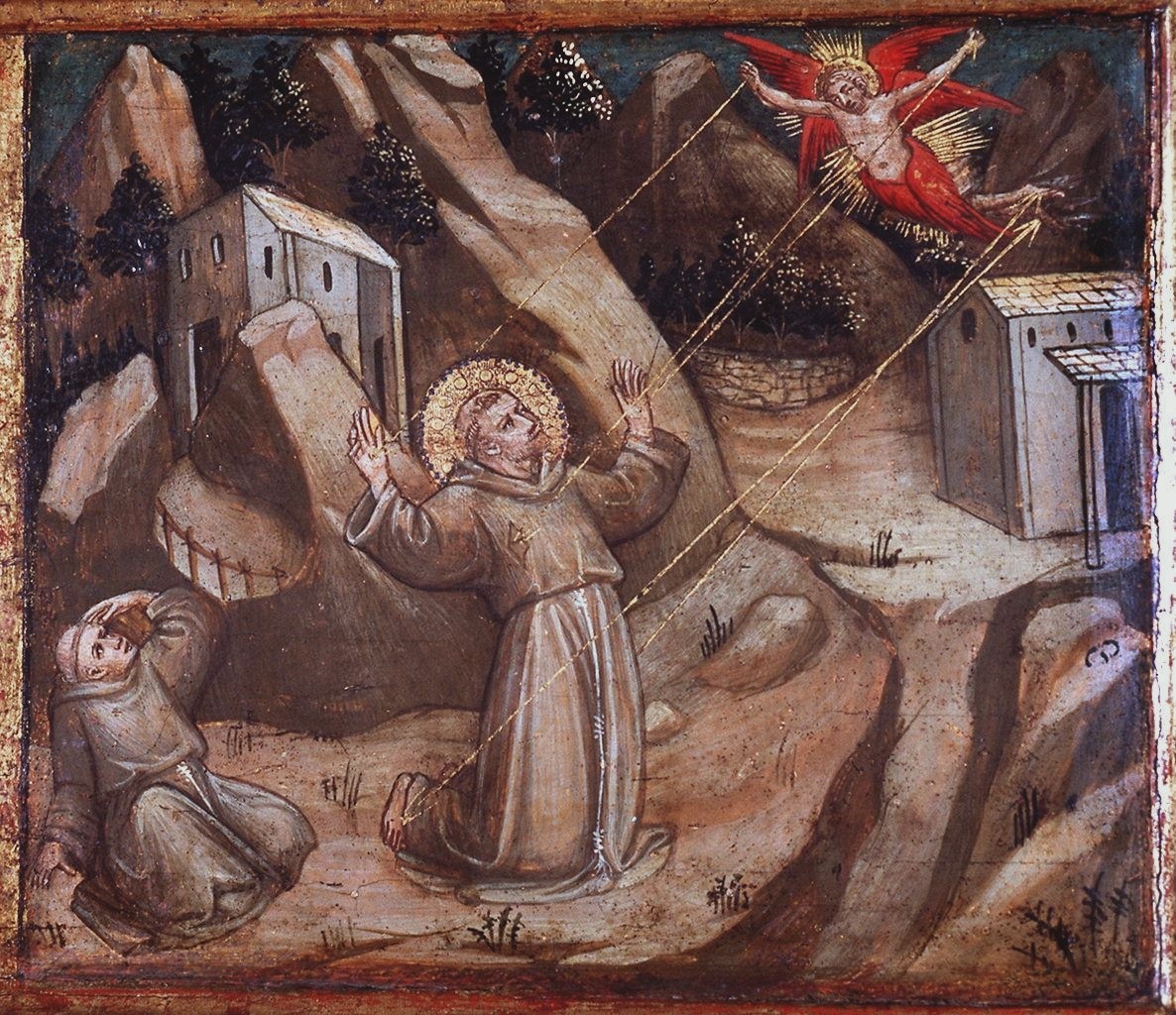 San Francesco d'Assisi riceve le stimmate (scomparto di predella) di Lippo d'Andrea (sec. XV)