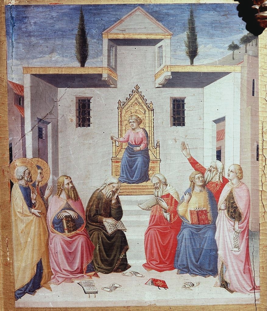 disputa di Gesù con i dottori nel tempio (dipinto) di Mariotto di Cristofano (sec. XV)