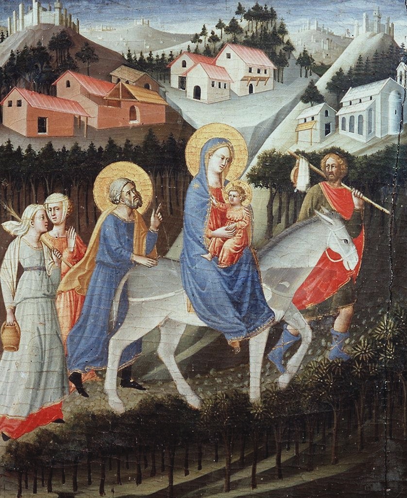 fuga in Egitto (dipinto) di Mariotto di Cristofano (sec. XV)