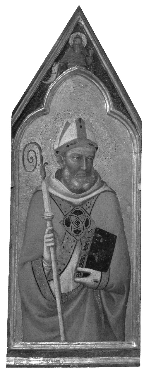 Sant'Egidio (scomparto di polittico, elemento d'insieme) di Landini Jacopo detto Jacopo del Casentino (sec. XIV)