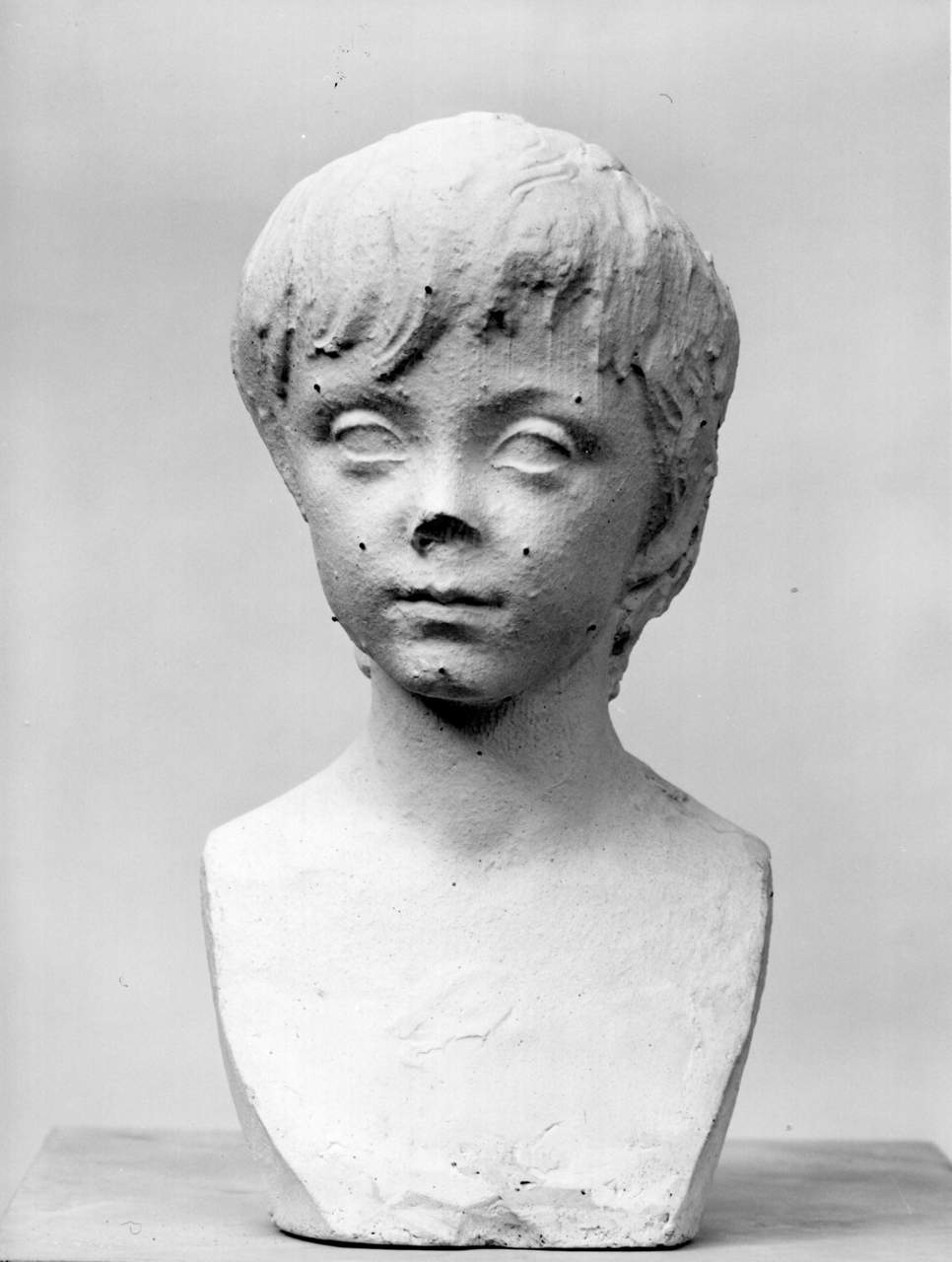 busto di bambino all'eroica (modello per scultura) di Bartolini Lorenzo (sec. XIX)