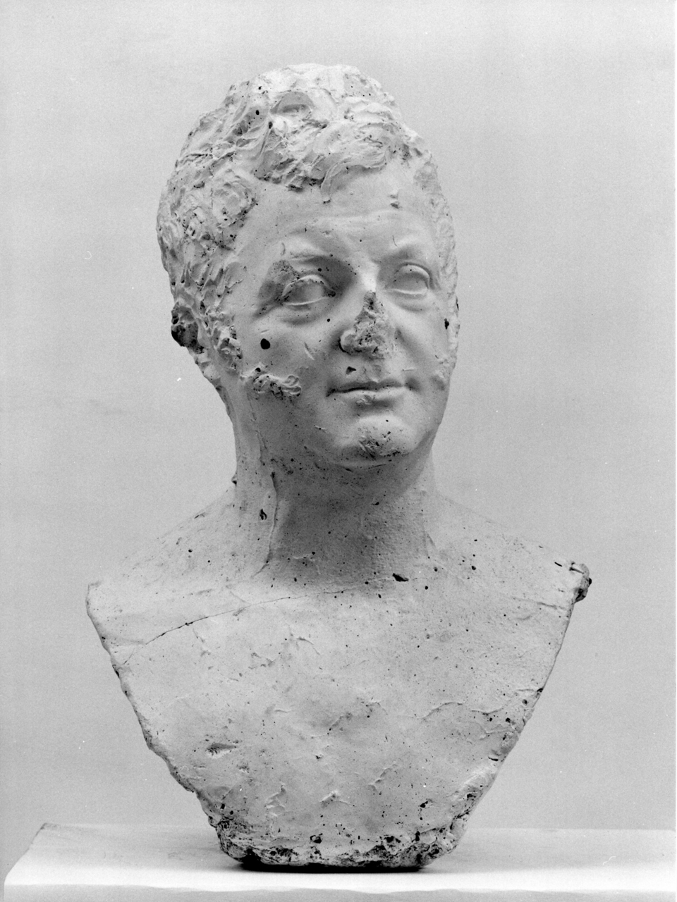 busto ritratto d'uomo all'eroica (modello per scultura) di Bartolini Lorenzo (sec. XIX)