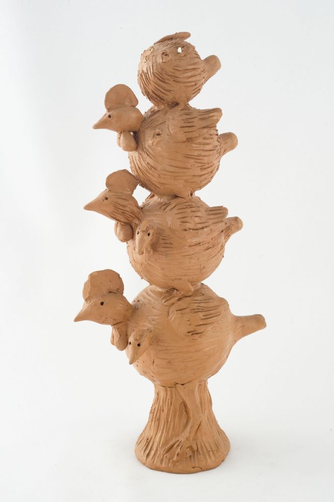 Cuccagna dei cuchi, Uccelli (fischietto, a fessura interna, strumenti musicali) di Faggion Beniamino (ceramista) - laboratorio (1998)