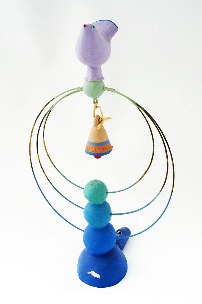 Uccello con campanello (fischietto, a fessura interna, strumenti musicali) di Panareo Anna - laboratorio (1989 post - 2015 ante)