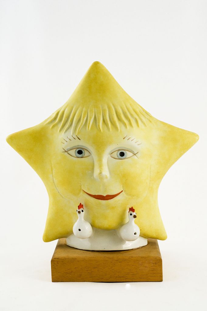 Stella, stella con volto umano (fischietto, a fessura interna, strumenti musicali) di Faggion Beniamino - laboratorio (1997)
